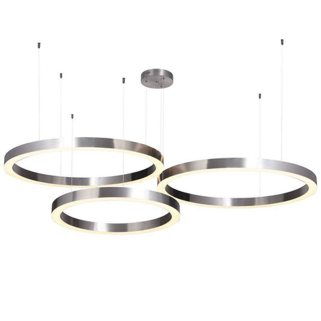 Lampa wisząca Circle 60+80+80 LED ściemniana (ST-8848-60+80+80 nickel) - Step into Design