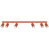 Plafon KARBON 6L ochra czerwona (SL.1642) - Sollux Lighting