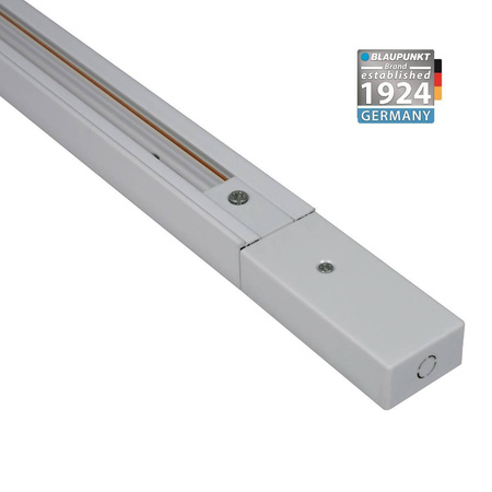 Szyna 1-fazowa STORM dł. 1 m z zakończeniami, kolor biały (Blaupunkt-S1W1)