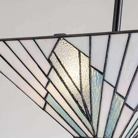Lampa wisząca w stylu Tiffany Alderley Vintage brąz (TF-ALDERLEY-F-P) - Elstead Lighting