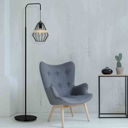 Lampa stojąca CLIFF BLACK 1xE27 (MLP5528) - Milagro