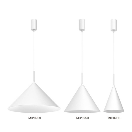 Lampa wisząca CAPITAL biała Ø32cm (MLP0959) - Milagro