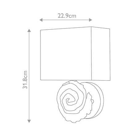 Kinkiet Swirl (FB-SWIRL-1L-W) - Elstead Lighting