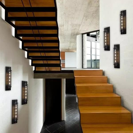 Amsterdam Loft No.1 B Kinkiet RETRO (LA001/W_BLACK) - ALTAVOLA DESIGN