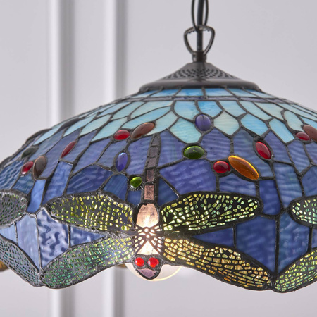 Lampa Wisząca Dragonfly blue (64080) Tiffany