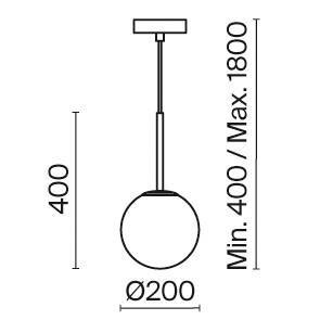 Lampa wisząca Basic form Ø20 czarna (MOD321PL-01B1) - Maytoni