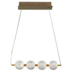 Lampa wisząca Diamond 4 4xLED CCT złota (LP-2202/4L GD) - Light Prestige