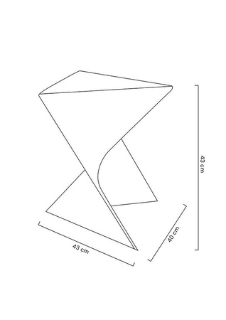 Stolik ZIK czarny (PC-053.BLACK) - King Home