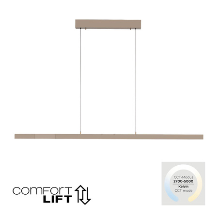 Rozsuwana i regulowana lampa wisząca ADRIANA COMFORT LIFT MOSIĄDZ (2598-97) - Paul Neuhaus