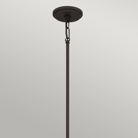 Lampa wisząca Brecken - 2 źródła światła - Postarzany mosiądz (QZ-BRECKEN-2P-AB-OPAL) - Elstead Lighting