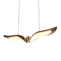 Designerska lampa wisząca GUFO 1 LED różowe złoto 36 cm (ST-DL8504) - Step into Design