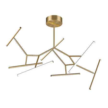 CEILING LIGHT 68W 3000K ALUMINUM & SILICON DIMMABLE ALL ANTIQUE GOLD COLOR (2073 Zambelis) - Zambelis