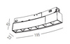 GRILLE LAMP 8W 3000K BLACK DIMMABLE (22092 Zambelis) - Zambelis