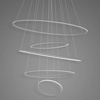 Lampa wisząca Ledowe okręgi No.5 Φ120 cm 4k srebrna Altavola Design (LA085/P_120_in_4k_silver) - ALTAVOLA DESIGN