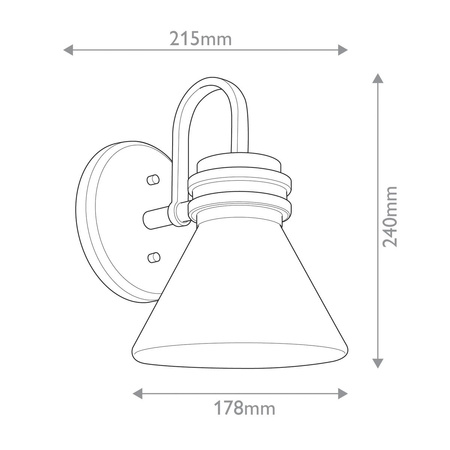 Kinkiet Farum - 1 źródło światła - Polerowany chrom (KL-FARUM1-CH) - Elstead Lighting