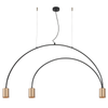 PENDANT LAMP 3XGU10 BLACK-GOLD (22226 Zambelis) - Zambelis