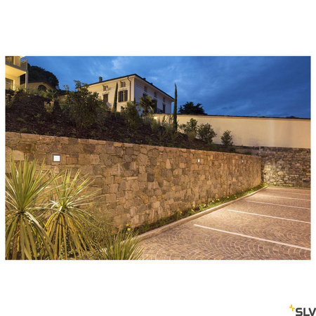 DOWNUNDER OUT LED L, lampa ścienna wpuszczana outdoor, LED, 3000K, antracyt (233615) - SLV