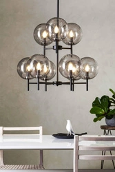 CROWN Wisząca 9L Czarna/Przydymiony