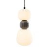 MAXLIGHT P0629 LAMPA WISZACA MODERN 13W, OPAL + DARK GREY
