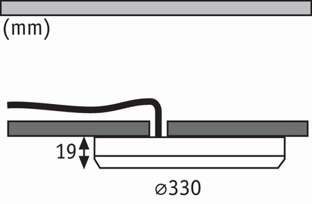 Panel 2w1 Cover-it Sensor 24W 4000K 330mm 230V Biały-mat/Tworzywo sztuczne (PL95392) - PAULMANN