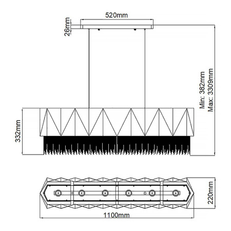 Lampa wisząca Zuma (HK-ZUMA-ISLE-SBG) - Elstead Lighting