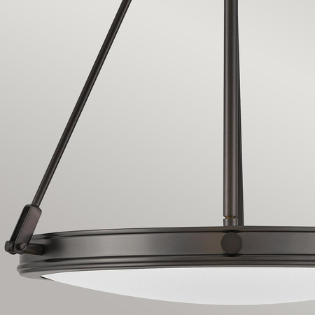 Lampa wisząca Collier - 4 źródła światła - Zgaszona czerń (HK-COLLIER-P-BX) - Elstead Lighting