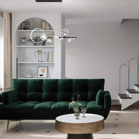 PENDANT LED LIGHT 14W + 7XG9 METAL GLASS BLACK (22063 Zambelis) - Zambelis