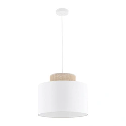 DUO WHITE JUTA LAMPA WISZĄCA 1 (1856) - TK Lighting