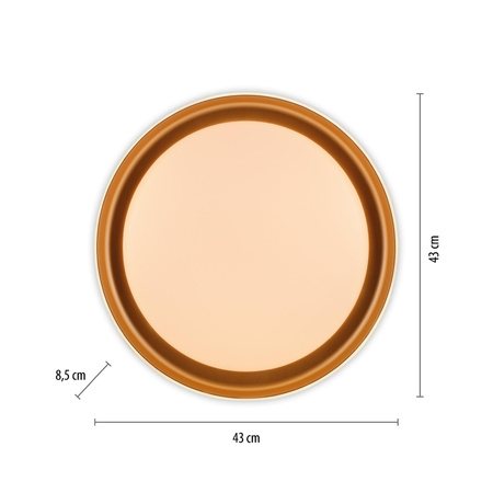 SATI LAMPA SUFITOWA MATOWY MOSIĄDZ (14368-60) - Paul Neuhaus