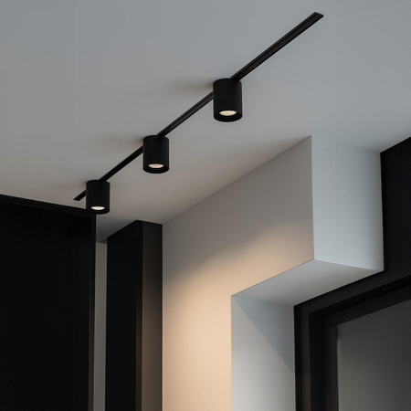 Lampa na szynie, sterowana aplikacją Slim Magnetic Track Czarny Tube 6W LED Tuya CCT (ML2201) - Milagro