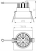 Lampa do wbudowania Orionis kol. czarny (D565243)