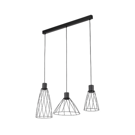 Lampa wisząca MODESTO BLACK 3 listwa (10149) - TK Lighting