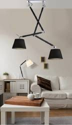Lampa wisząca ZYTA 2 S PENDANT stelaż czarny | black AZ 1846 + AZ 2600 klosz black | czarny - średnica 26  - Azzardo - żyrandol