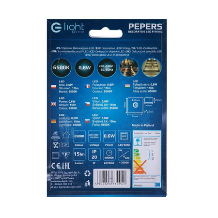 PEPERS Barwa Neutralna 4000K (EKS0438) - Eko-Light