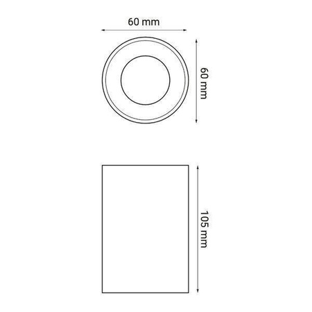 Oprawa DANNY MINI E ED GU10 White IP54 (03334.044W) - ZARlight