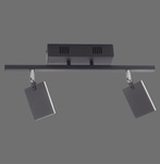 PURE MIRA LAMPA SUFITOWA CZARNY (6354-18) - Paul Neuhaus