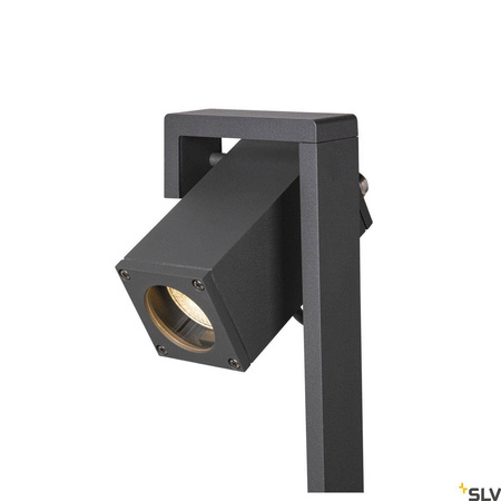 THEO BRACKET 70 FL, zewnętrzna lampa stojąca QPAR51, kolor antracytowy (1004655) - SLV