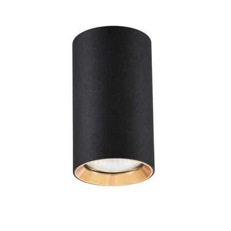 Oczko Manacor czarne/złoty ring 13cm (LP-232/1D - 130 BK/GD) - Light Prestige