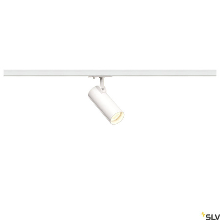 HELIA 50, reflektor do szyny 1-fazowej wysokonapięciowej, LED, 3000K, kolor biały, 35°, z adapterem 1-fazowym (143581) - SLV