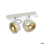 KALU, lampa ścienna i sufitowa, dwupunktowa, QPAR111, okrągła, kolor biały matowy, maks. 150 W (147311) - SLV