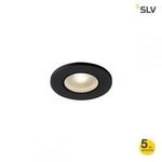 KAMUELA ECO LED ognioodporna sufitowa, do wbudowania, czarna, 3000K, 38°, ściem., IP65