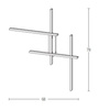 WALL LAMP 36W 3000K BLACK (1946 Zambelis) - Zambelis