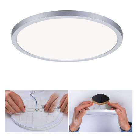 Plafoniera VariFit AREO LED DIM 16W 1400lm 4000K okragła 230mm IP44 230V chrom matowy / tworzywo sztuczne (PL93058) - PAULMANN