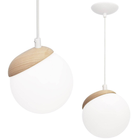 Lampa wisząca SFERA WOOD 1xE14 (MLP5424) - Milagro