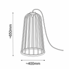 Lampa stojąca ogrodowa no. moon I - Czarna (650 mm)   (9419) - Shilo