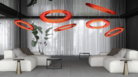 NEXO Z3 - lampa zwieszana pozioma - Zielona szałwia - średnica 50 cm - 4000K (5228) - ANTIGO