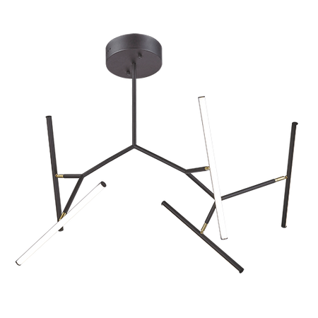 CEILING LIGHT 49W 3000K ALUMINUM & SILICON DIMMABLE SANDY BLACK+GOLD (2070 Zambelis) - Zambelis
