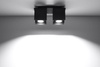 Plafon QUAD 2 czarny (SL.0063) - Sollux