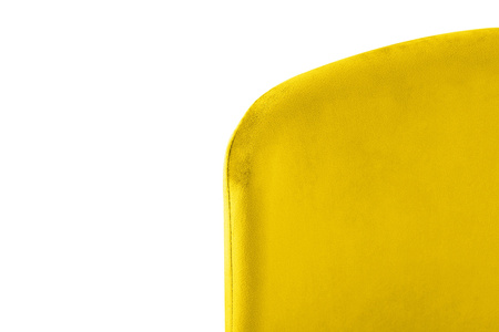 Krzesło DIEGO żółte - welur, podstawa czarno złota (KH1201100122.42) - King Home