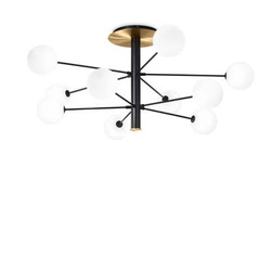 Lampa Sufitowa COSMOPOLITAN Czarny (COSMOPOLITAN_PL10_NERO_OTTONE) - Ideal Lux